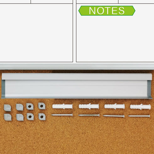 JILoffice 2 Month Magnetic Dry Erase Calendar Whiteboard, 36 x 24 Inch, Wall Mounted