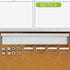 JILoffice 2 Month Magnetic Dry Erase Calendar Whiteboard, 36 x 24 Inch, Wall Mounted