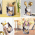 WAVEYU Ceramic Pen Holder for Desk, Cute Pencil Cup Pot Organizer, Makeup Brush Holder for Office, Classroom, Home