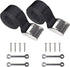 UCEDER 56" Battery Tie Down Strap Kit, Stainless Steel 316 Cam Buckle with Eye Strap Mounts, 2 Pack