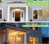 Latband 198LED 1200LM 5 IP65 16.5ft Solar Shed Light Solar Powered Motion Sensor Light, Modes Remote Control