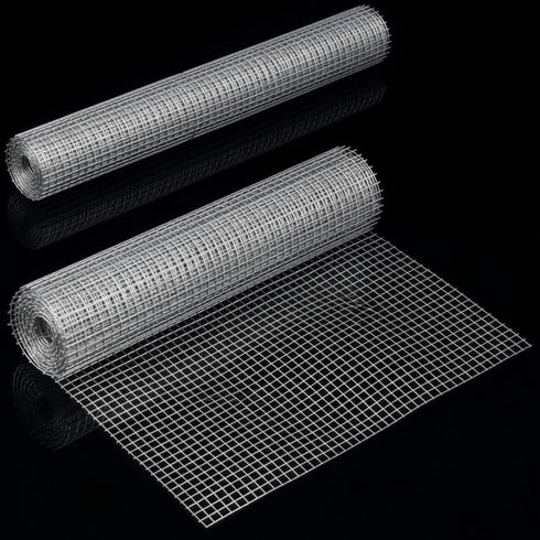2 13.7 40 Inches SATINIOR Sheets x Chicken Wire Fence Wire Mesh Roll Hardware Cloth Small Galvanized Welded Metal Cage