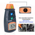 Digital Tachometer, Non-Contact RPM Speedometer, Photo Tach Tester Measuring 2.5-99,999RPM Motor Speed, Laser Rotation Velocimeter Detector Gauge for Engine Motorcycle Mower Lathe