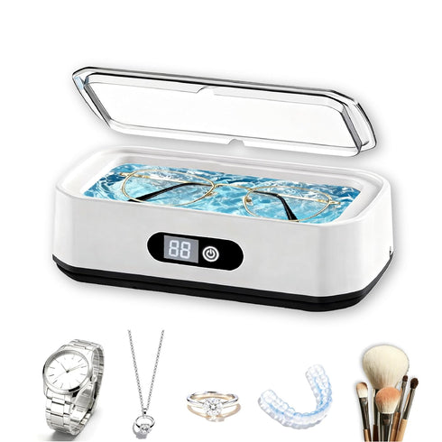 WHCASYO Ultrasonic Jewelry Cleaner, 49KHz Enhanced Ultrasonic Cleaneing Machine with 5 Modes Digital