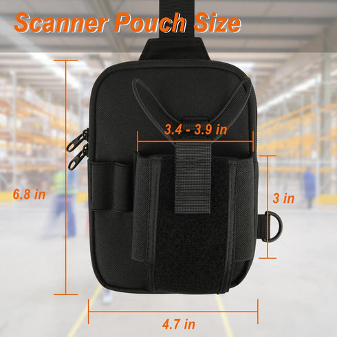 Homakover Scanner Holster, Universal Barcode Scanner Chest Harness, Carrying Case Pouch for Symbol, Zebra, USPS, Postal