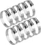 LOKMAN 10 Pack Adjustable Stainless Steel Hose Clamps Worm Gear Duct Clamps 3-3.5 inch/75-90mm for Dryer Vent Hose