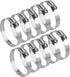 LOKMAN 10 Pack Adjustable Stainless Steel Hose Clamps Worm Gear Duct Clamps 3-3.5 inch/75-90mm for Dryer Vent Hose