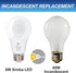 Bulbs (4 Pack) A19 6W 40W E26 5000K Simba Lighting LED Outdoor Light with Photocell Sensor Dusk to Dawn Smart Auto On