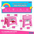 9 inch 300 LBS 1PC Delxo Folding Step Stool Non-Slip Foldable Toddler Stools Up to Kids Step Stool with Handle