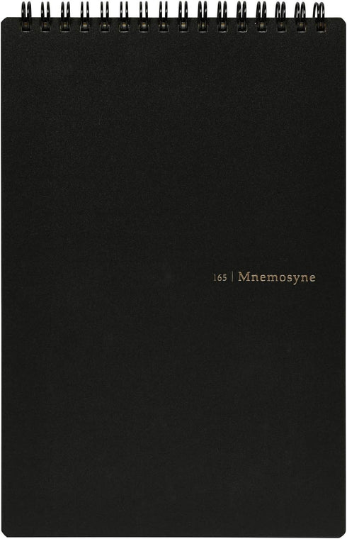 Maruman MNEMOSYNE Notebook, 9.06 x 5.83 Inches (Vertical A5), 5mm-squared, 70 Sheets (Double-sided, N165)