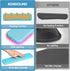 KONDOUND 2-in-1 Set, Heated Wrist Rest Ergonomic Memory Wrist Pad with RGB Lights and Non-Slip Base, Keyboard Mouse