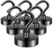 FINDMAG N52 Magnetic Hooks - 50lbs Heavy Duty Rare Earth Hooks for Refrigerator, Home, Kitchen, Office, Black