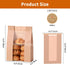 100Pcs 13.78.23.7in 80g 100 Sourdough Bread Bags with Window Bread Bags for Homemade Bread, Thick Coated Kraft