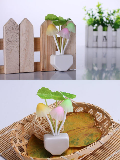 Color Changing LED Mushroom Night Light - Dreamy Bed Lamp