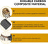Numano (4-Pack) 290108002 R2400 R2401 Carbon Brush Assembly Replacement Brushes Compatible with Ridgid / Trim Router