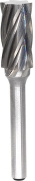 SA5-NF Aluminum Cut Tungsten Carbide Rotary Burr Bits, Cylindrical Shape, 1/4 inch Shank, 1/2 inch Head Diameter, Pack