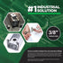 OTDT-A50 3/8 inch Thread x 1-3/8 inch Strut Channel Nuts with Short Spring, Carbon Steel with Zinc Finish, 50 Pack