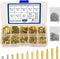XINGYHENG 600pcs M2 Brass & Stainless Steel Standoffs, Screws & Nuts Assortment Kit for Electronics
