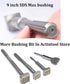 9 1/4 Inch SDS Max Bushing Tool, 1 1/2 Inch 16 Tips Bushing Hammer Head for Demolition Hammer