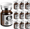 Ks-Tek Sterile Empty Vials with Self Healing Injection Port,with Aluminum plastic Cap,Sterile Package (5ml Amber,10)