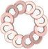 Discagenda Discbound Discs - Rose Gold, 12 Piece 1.65in
