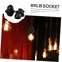 4pcs Bulb Socket Lamp Holder Retro Industrial Style Light Socket Accessories for Pendant Wall Sconce Ceiling Lights