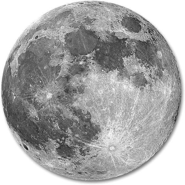 Customized Round Mouse Pad, Special Earth Grey, 7.8" x 7.8" inch