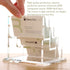 Business Card Holder Display for Desk, Clear Acrylic 3 Tier Organizer, 3 Slots for Men and Women