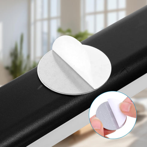 Josojoou 20Pcs Under Cabinet Lights Magnetic Stickys, Replacement Magnetic Strips with Adhesive Backing, Lighting