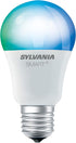 A19 Bulb, Dimmable, 1 pack SYLVANIA SMART+ Bluetooth Full Color and Tunable White LED Fully Compatible with Alexa