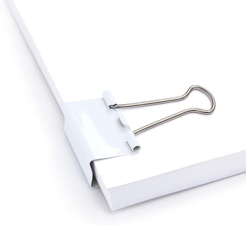 Rapesco 1493 Foldback Clips 19 mm White Pack of 80
