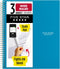 Five Star Spiral Notebook + Study App, 3 Subject, Wide Ruled, 150 Sheets, 10-1/2" x 8" Tidewater Blue (73184)