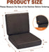 Wibeelee 19.7 19.7 Inches, 4.3 Inch Brown Egg Crate Foam Recliner Cushion with Back Support, x Thick Seat, Reduces