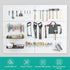 Metal Pegboard Panels, 24”×12” Pegboard Wall Organizer, 2 Pcs Large Metal Peg Board for Home, Garage Tool Storage