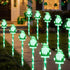 DTNESS 12 Packs 8 Lovely Elf Pathway Lights Outdoor Decorations for St. Patricks Day, Green Lucky Gnome w/ Modes