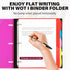 WOT I Telescoping Project Organizer 2PCS, Refillable 3 Ring Binder Pocket Folder with Custom Cover, Pink