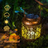 Mothers Day Gifts for Mom Sunflower Solar Lanterns Outdoor Waterproof Hanging Solar Lights Sunflower Gifts for Women