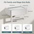 Commercial(Brushed FORIOUS Toilet Paper Holder with Shelf, Sanitary Napkin Receptacle Tampon Holder, Wall Mount Toilet