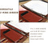 WRIYES Leather Padfolio with 3 Ring Binder, Zippered Portfolio Organizer, Professional Business Binder for