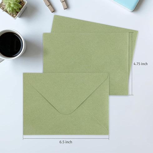 Granhoolm 25 Pack 4x6 Envelopes, A6 Invitation Envelopes 6.5 x 4.75 for Weddings, Parties, Greeting Cards
