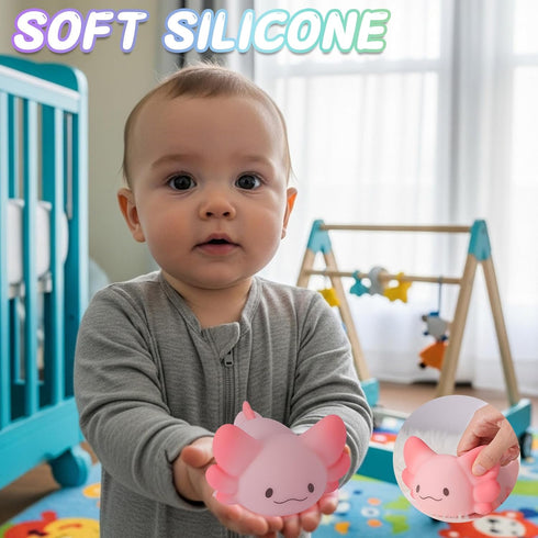 1/3 Dimmable LOVERUIS Cute Night Light for Kids Axolotl Night-Light Baby Girl Squishy NightLight Hour Timer Light