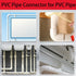 YTFSA 3/4" 90 Elbow, 10Pcs 2 Sch40 PVC Degree Way Right Angle Pipe Fitting, PVC Corner Fittings for Pipe DIY Frame