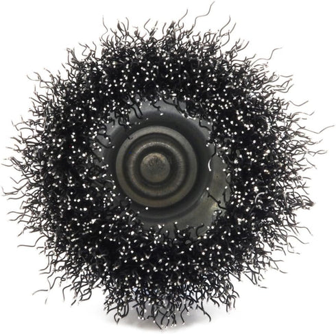 Forney 72729 Wire Cup Brush, Coarse Crimped, 1/4-Inch Hex Shank, 2-Inch
