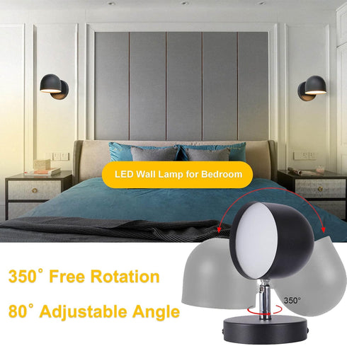 Dimming 350Rotate Kawell Touch Sensitive LED Wall Sconces Stepless LED Wall Light LED Wall Lamp Modern Reading LED Wall