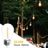 S14 Bulbs 3V 2700K E26, 15-Pack Jslinter Energy-Efficient LED String Light Replacement - Solar-Powered, Shatterproof