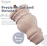 Btowin 5 inch 4Pcs 5/16'' Unfinished Wooden Bun Feet, Solid Wood Furniture Legs with Threaded Hanger Bolts & Mounting