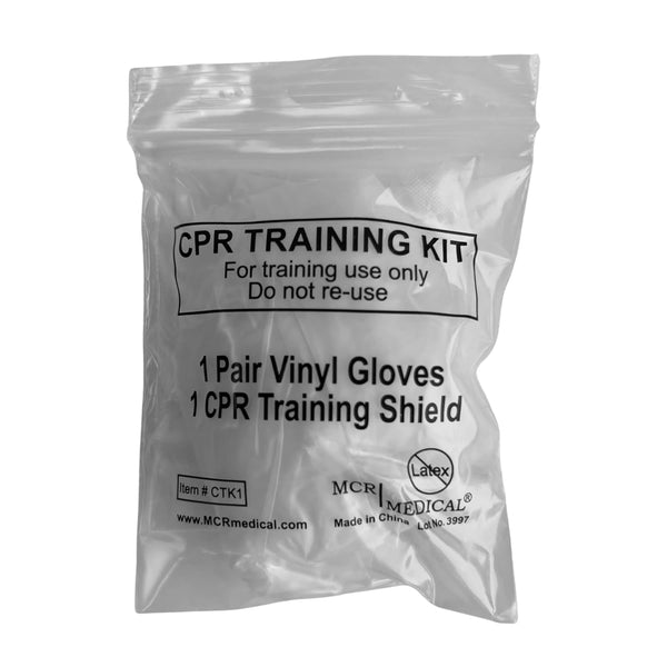 CPR Student Training Kits with Shield & Gloves, 10 pack, MCR Medical