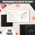 Thenshop 150 Pack Mini Notebooks, Bulk Small Unlined Journals, Pocket Blank Sketchbooks for Kids, Students, 4 x 4 Inch