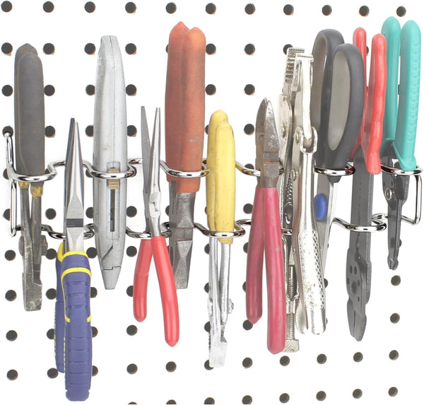 RightArrange Pegboard Pliers Holder - Scissor Organizer Accessory - Holds 11 Pliers per Rack - Hooks to Any Peg Board