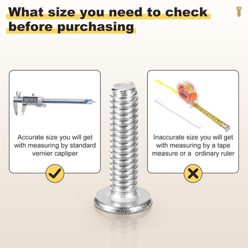 METALLIXITY Set Wrench(M6-1x35mm) 20Pcs, M6 Furniture Crib Screws Replacement with Connector Bolts Screw Barrel Nuts